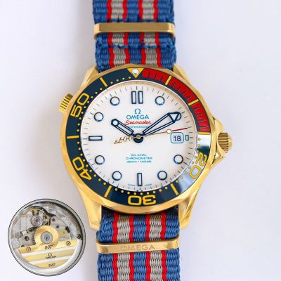 Omega Seamaster 007 Movement 316L Steel 42MM Men Mechanical Watch